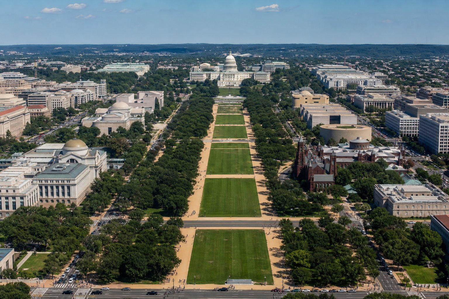 National Mall looking toward the US Capitol